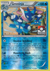 Greninja 40/122 Reverse Holo 4th Place Promo - 2016 Pokemon League